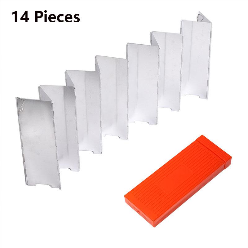 Outdoor Camping and Picnic Burner Aluminum Windbreak Plate Portable Foldable Stove Windbreak Screen Protective Cover Cookware