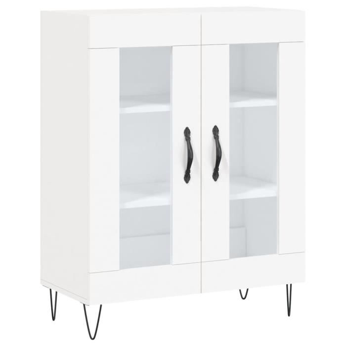 VidaXL Buffet blanc 69,5x34x90 cm bois d'ingénierie 827780