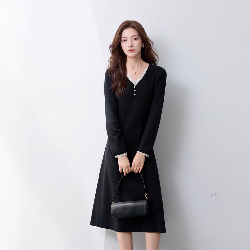 Sancai Plus Size Knit A-Line Dress