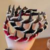 Yousheng Elegant Faux Pearl Headband Vintage Fluffy Hair Hoops Fashion Hair Accessories for Parties And Weddings