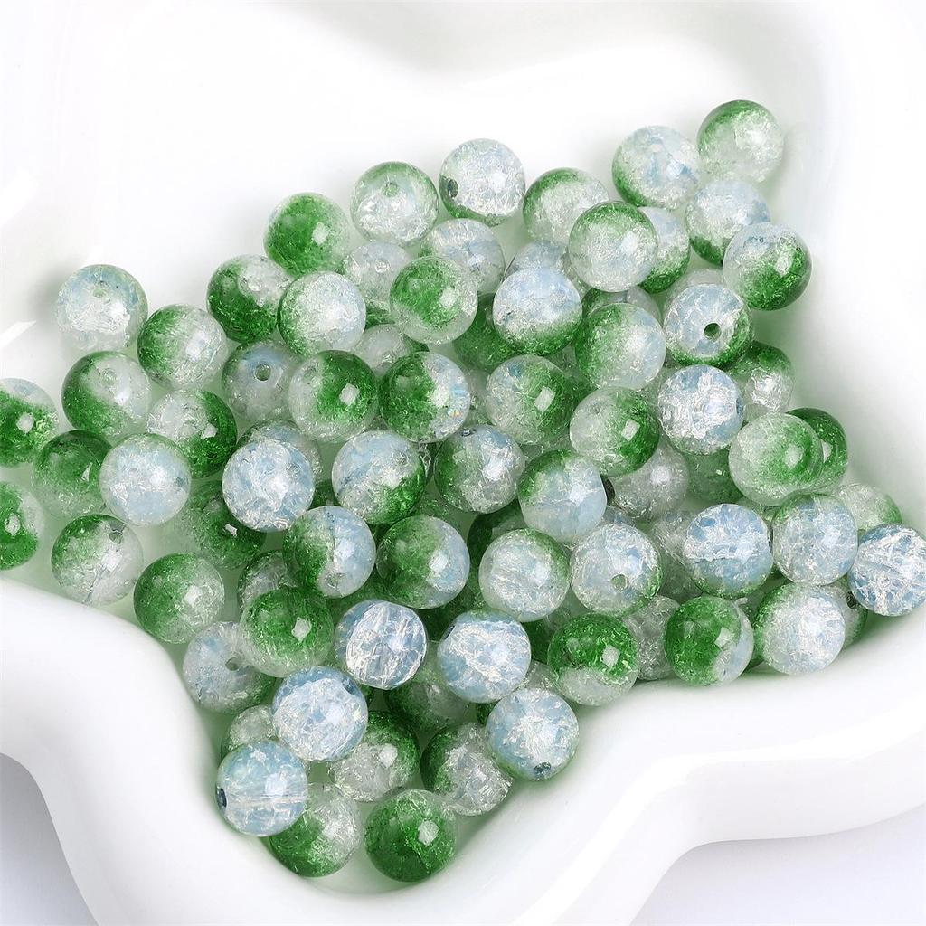 10mm Round Glass Beads: Hand-Woven Bracelet & Necklace DIY Material, Handmade Accessories