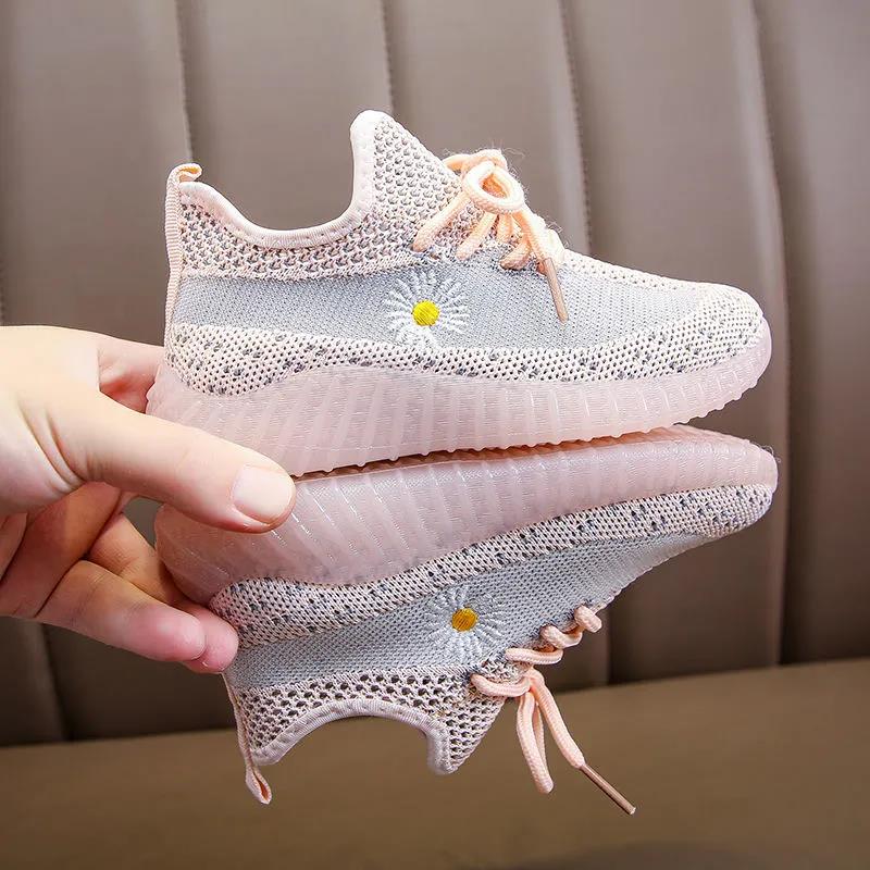 Dětské letní lehké ležérní boty s pevnou podrážkou Dětské boty s měkkou podrážkou Protiskluzové Odolné proti okopání Venkovní běžecké boty