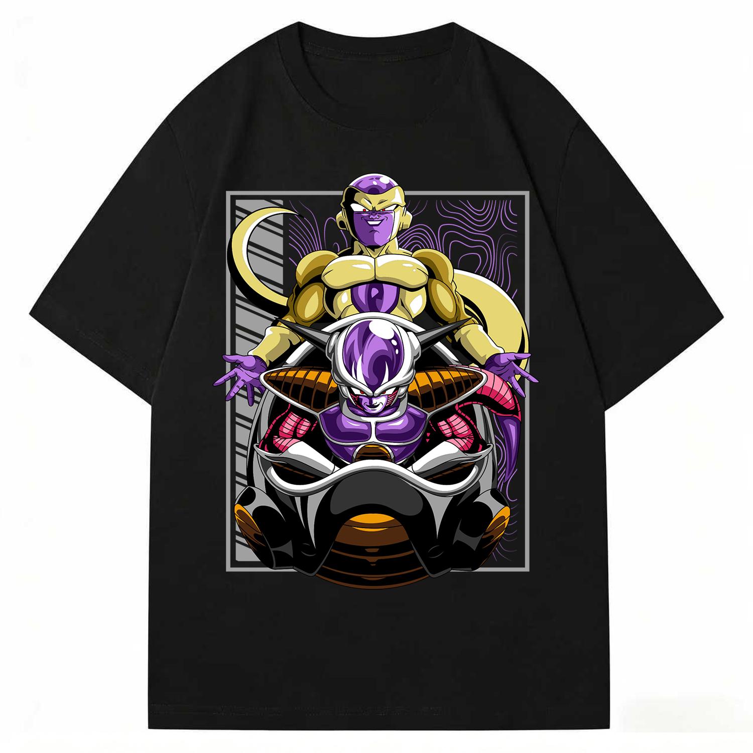 

Dragon Ball Z Frieza All Forms TShirt Gothic Anime Graphic Print Pure Cotton Crew Neck Casual Street Tops For Men Women S
