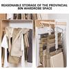 Space Saving 6 Tier Pants Hangers,Anti-Slip Stainless Steel Closet Organizer for Adults Kids,Home Wardrobe Storage Trouser Racks
