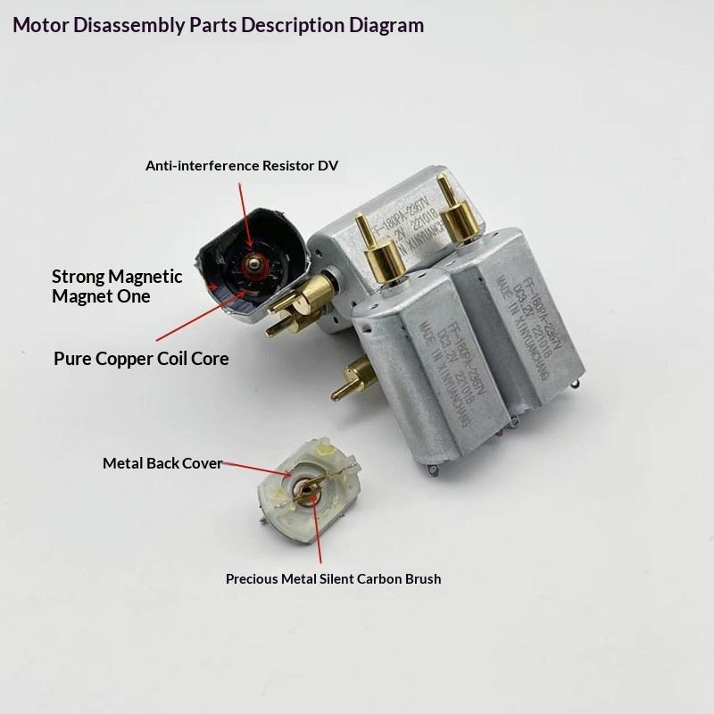 Ff180Pa-2376 Dc 3V3.2V3.7V Motor With Strong Magnet High Torque For Hair Clippers Push Clippers Electronic Repair Diy Projects