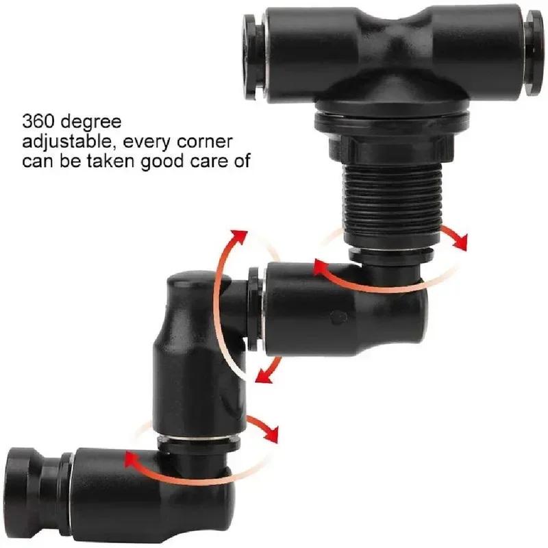 Universal Misting Nozzle 360°Rotatable Fogger Sprayer Reptile Terrarium Rainforest Vivarium Humidity Irrigation System Nozzle