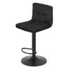 Prot Stool - Black Velvet / Black Base X 2