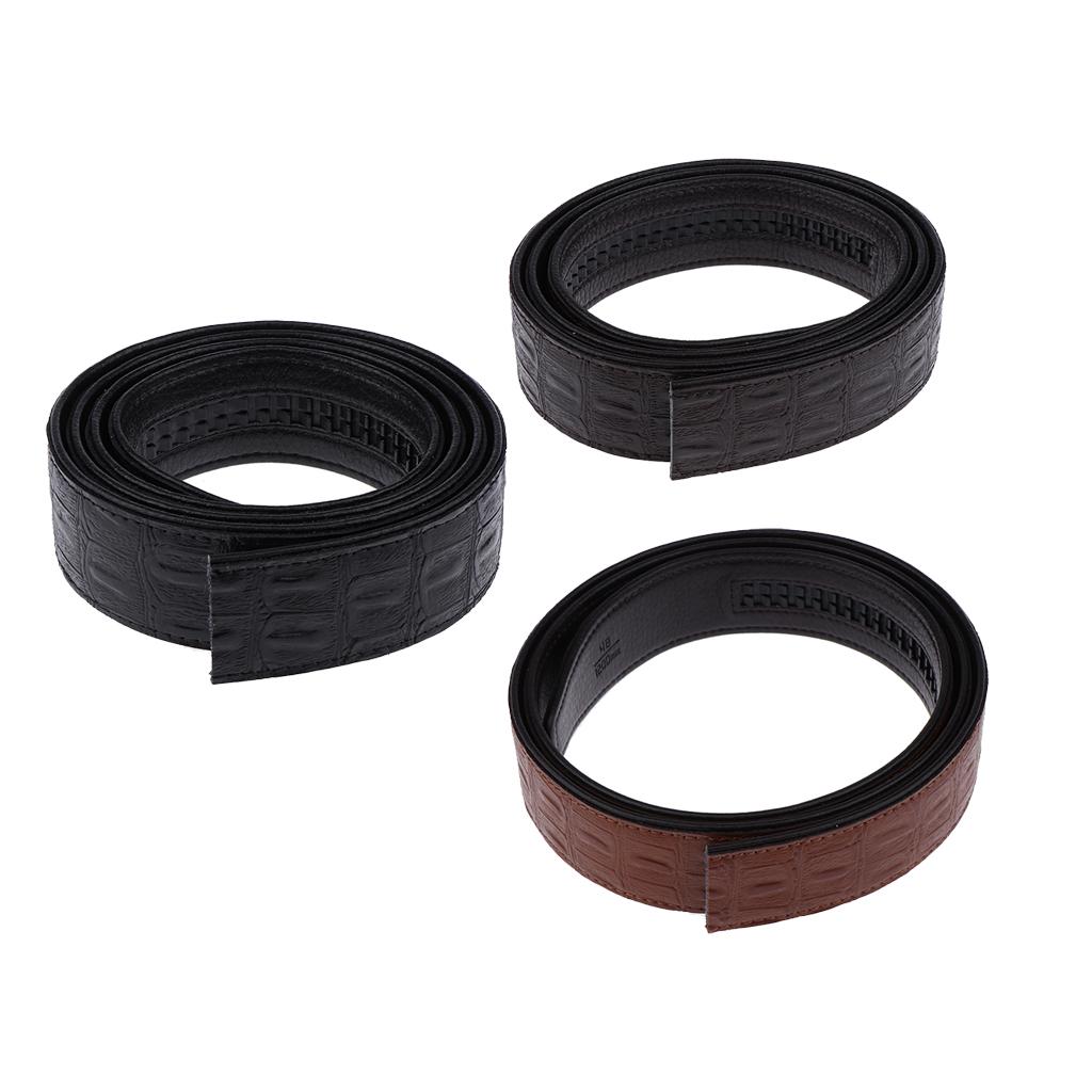 Leather Dress Belt Strap Replacement for Men Slide Business Adjustable Cowhide Waistband for Office Casual Shopping and Date