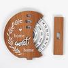 1PC Wooden Creative Calendar Perpetual Calendar Home Decoration Office Desktop Ornament Manual Rotating Desk Calendar