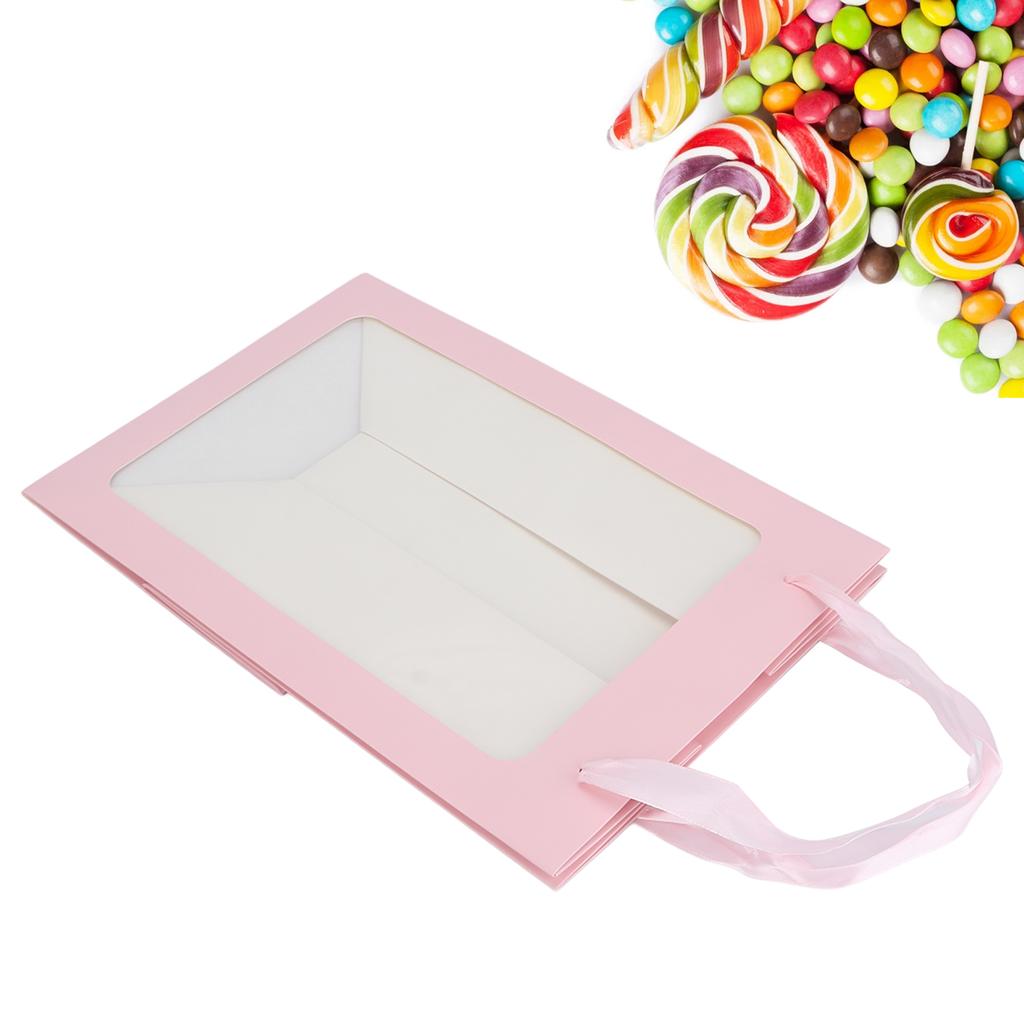 Large Paper Bag Open Window Paper Party Gift Bags for Christmas Birthdays Favors Packages