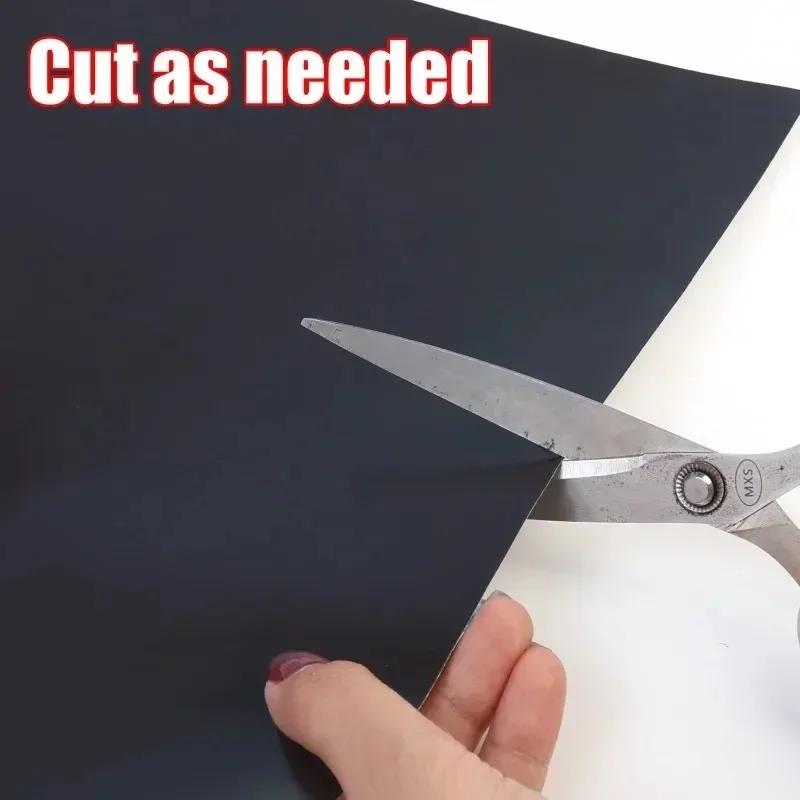 Writable Rubber Soft Magnetic Sheet Self-adhesive Flexible Magnetic Sticker for Refrigerator Photo Picture Fridge Magnet Storage