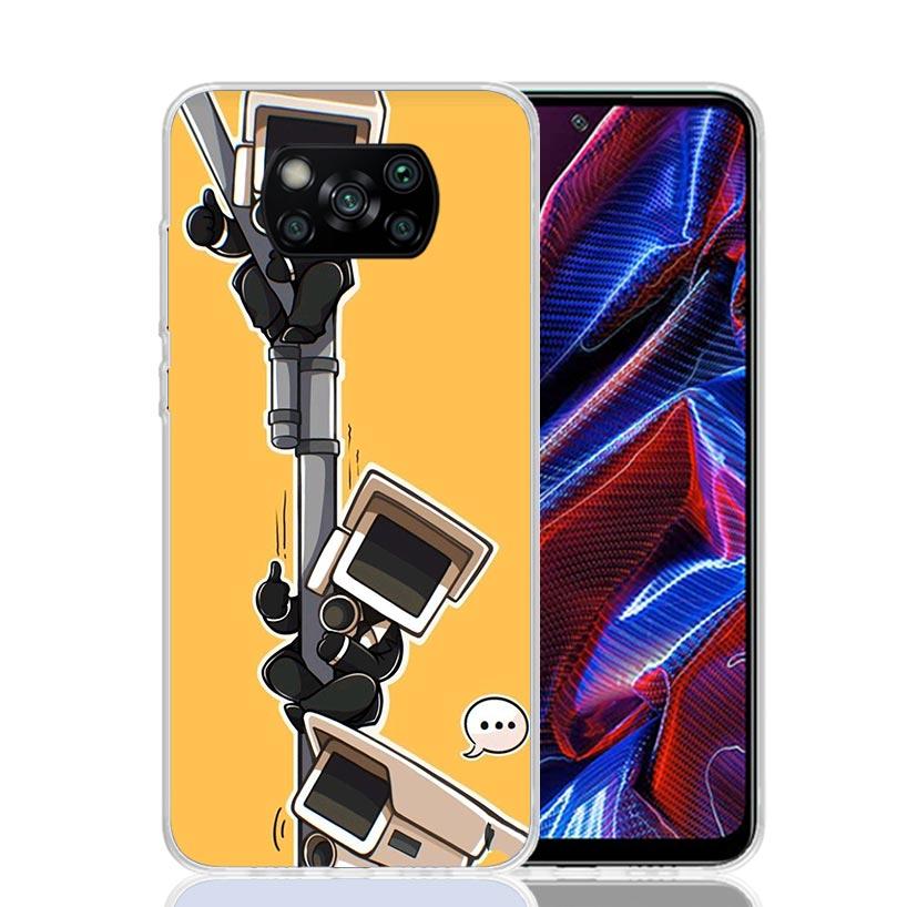 

S-Skibidi Toilet Mobile Cell Phone Case For Xiaomi Poco F7 Ultra X7 X6 Pro X5 Redmi 15 15C 13 13C 12 12C 10 10A 10C 9 9A 9C 9T S Xiaomi Poco F7 Pro