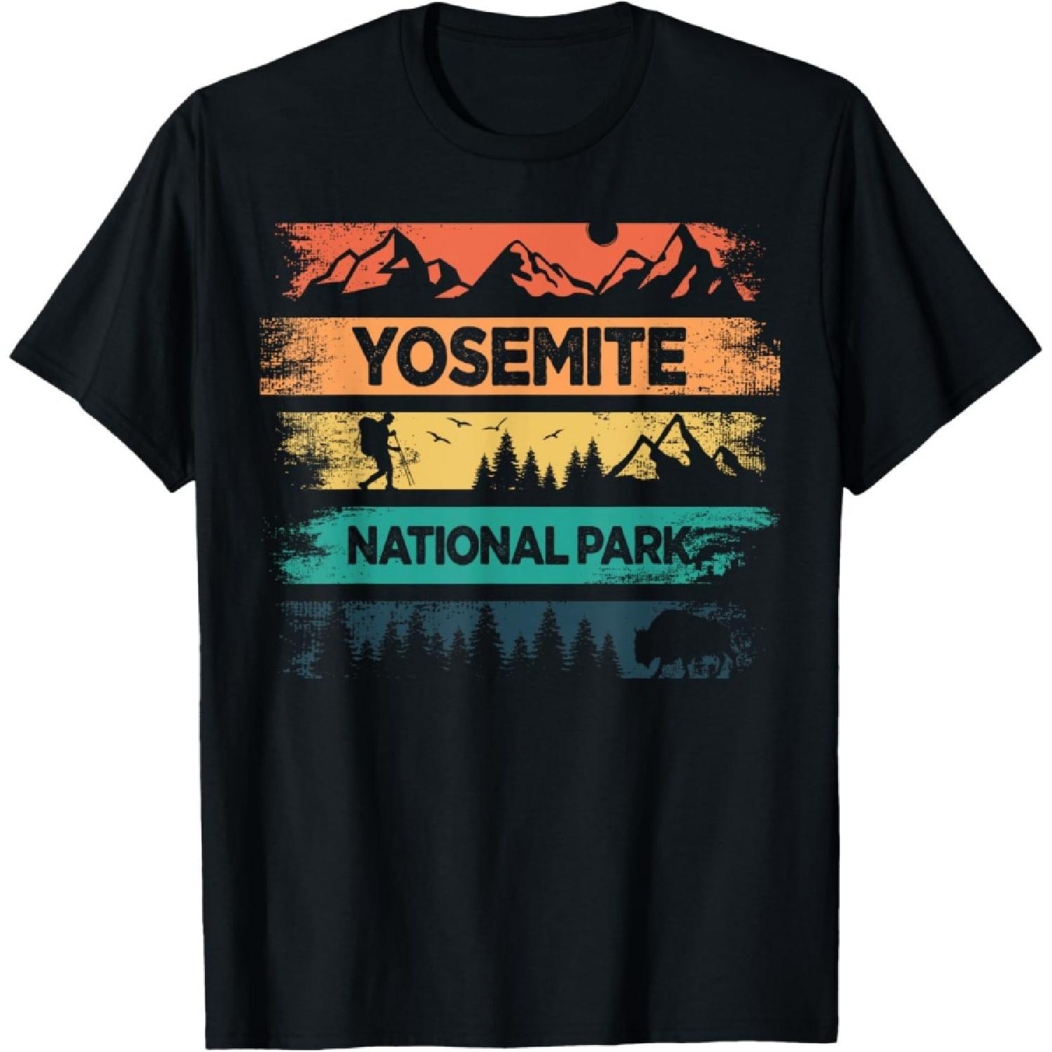 Retro Yosemite National Park US Vintage Yosemite T-Shirt XXXXXL чёрный