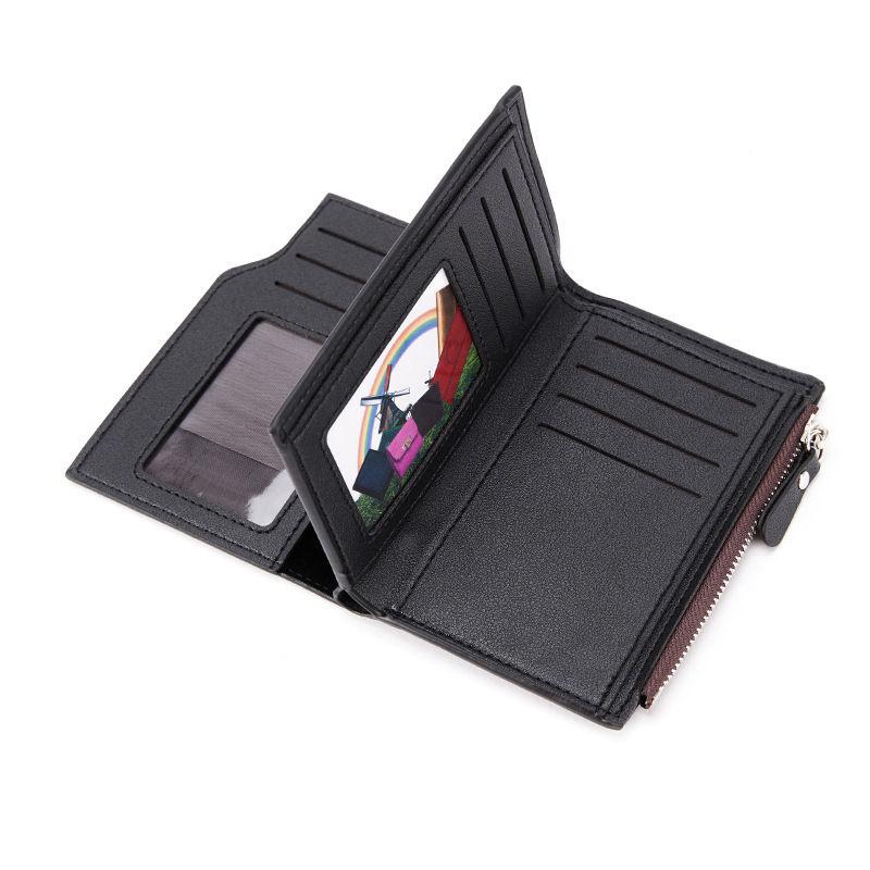 Vintage Design Men Short Wallets Business Card Holder Coin Purse for Man Male Fashion Money Pack GZW