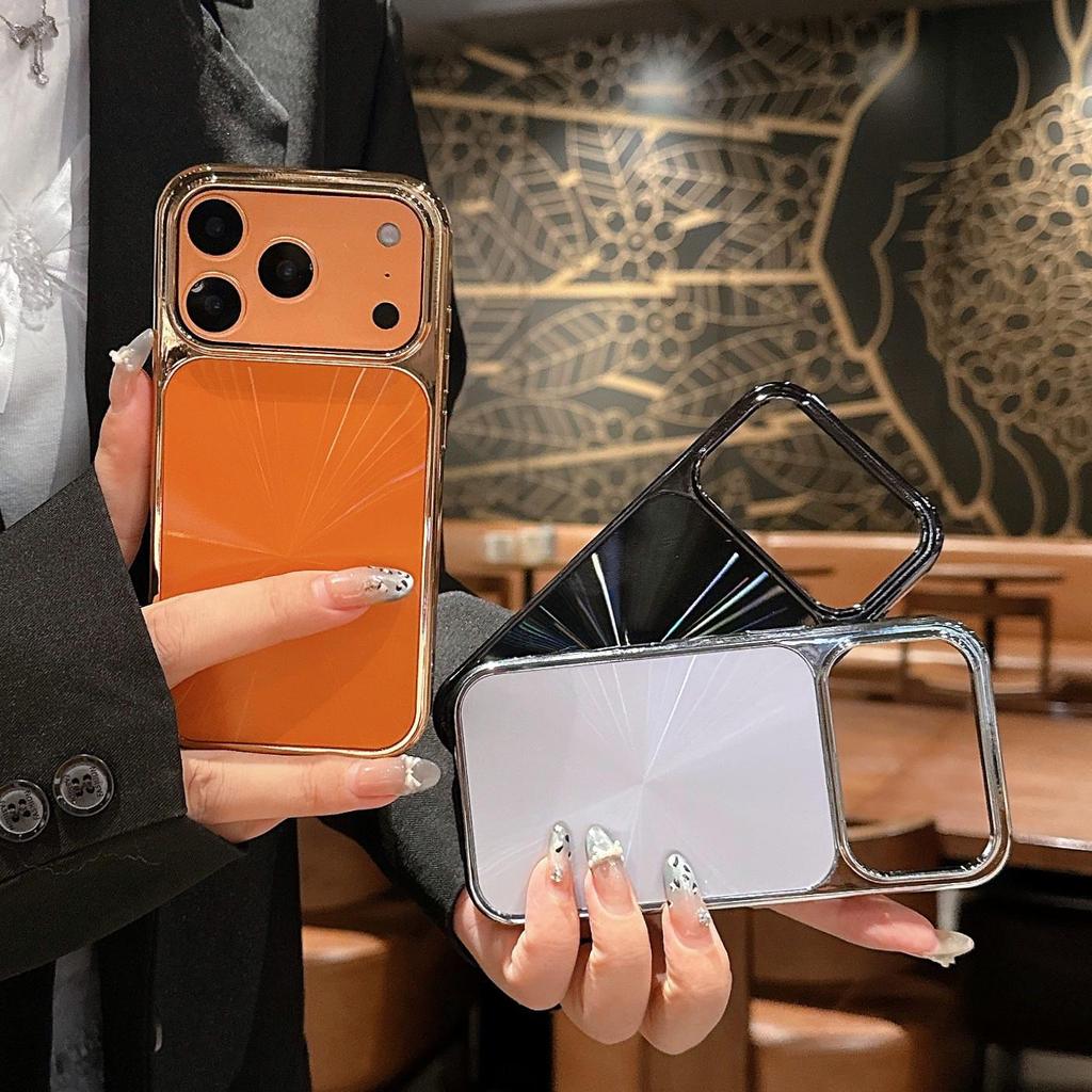 Luxury Electroplated iPhone 17 Pro Max Case with Laser CD Pattern, Drop-Proof & Protective Design for iPhone 15 & 16.