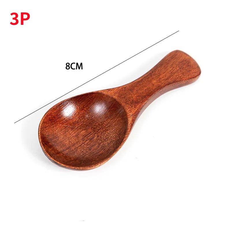 

4/2/1 шт. мини деревянные ложки, кухонная ложка для специй, приправ, кофе, сахара, чайные ложки, детские деревянные ложки с короткой ручкой, домашняя посуда