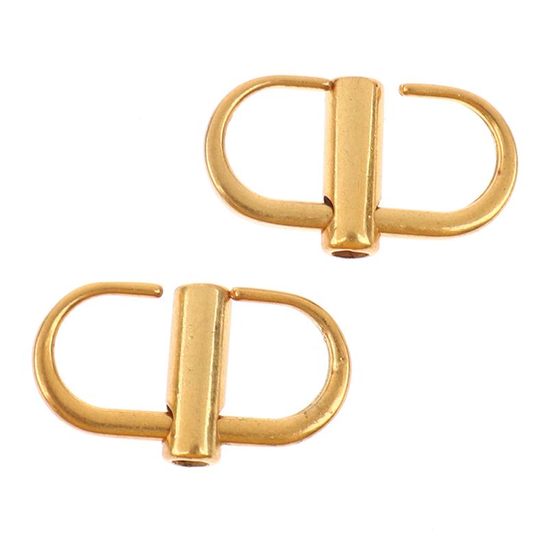2X Adjustable Metal Buckle Clip Handbag Chain Strap Length Shorten Bag Accessory