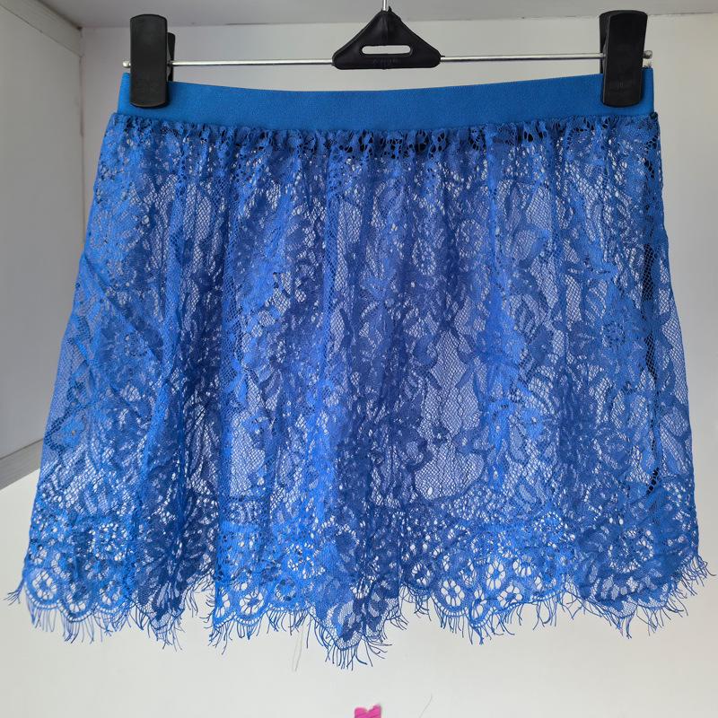 Spring and Autumn Women's Plus Size Layered Lace Hip-Covering Short Skirt Apron