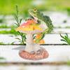 Cute Animal Mushrooms Lawn Decorations Gardens Courtyard Ornaments(Red)