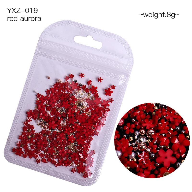 Bijuterii Nail Art Tridimensională Floare cu Cinci Petale Rășină Floare Mică Vârf de Deget Decorare Nail Art Mixt