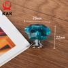 KAK Acrylic Crystal Diamond Furniture Knobs 26mm Colorful Kitchen Cabinet Handles Black Drawer Knobs Door Pull Furniture Hardwar