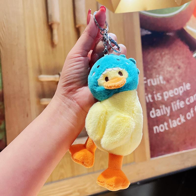Cute Plush Keychain Women Doll Keychain Cartoon Lovely Duck Car Bag Accessory Cute Plush Boy Girl Couple Keyring Lover Pendant