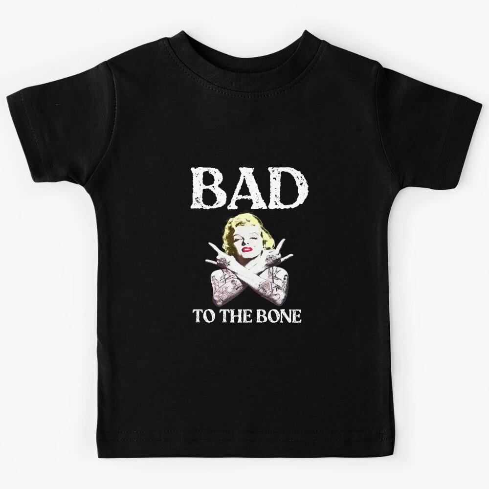 Marilyn Metal  Bad to the Bone  - Marilyn Monroe Kids T-Shirt 170