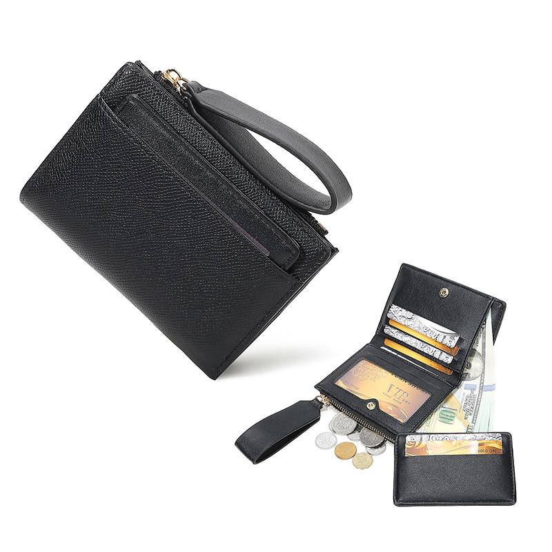New Design Women'S Short Wallet With 8 Card Slots & Zipper Coin Pocket - Blocking Multi-Function Purse