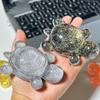 Flash Flowing Sand Candy Color Turtle Dolls Cute Turtle Small Ornament Cartoon Turtle Toy  Car Keys