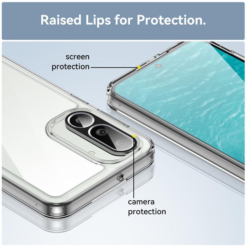 For Samsung Galaxy M56 5G Case Samsung Galaxy M56 5G Cover Shockproof Clear PC + TPU Silicone Protective Phone Cover Samsung M56
