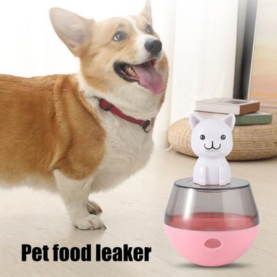 Interaktivní hračka puzzle na dávkování pamlsků pro psy, kulička, která se kutálí, dávkovač jídla pro domácí mazlíčky, pomalé krmítko s kreslenou figurkou pro kočky a psy