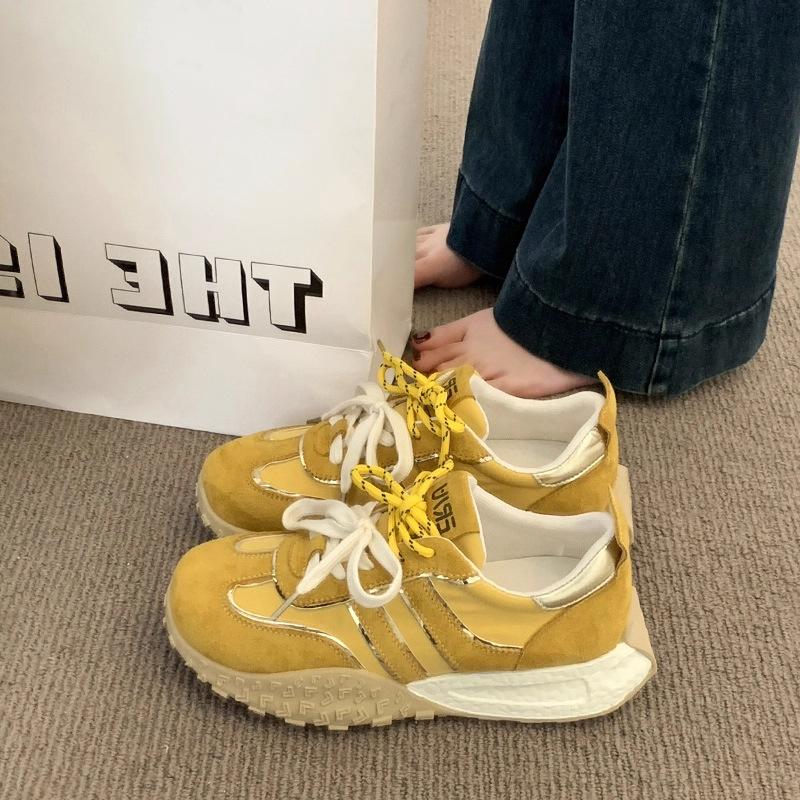 

Yellow women s shoes new spring and summer versatile platform casual sports dad shoes 40 жёлтый