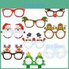 Fabulous 9pcs Christmas Glasses Party Propssanta Snowman Tree Elk