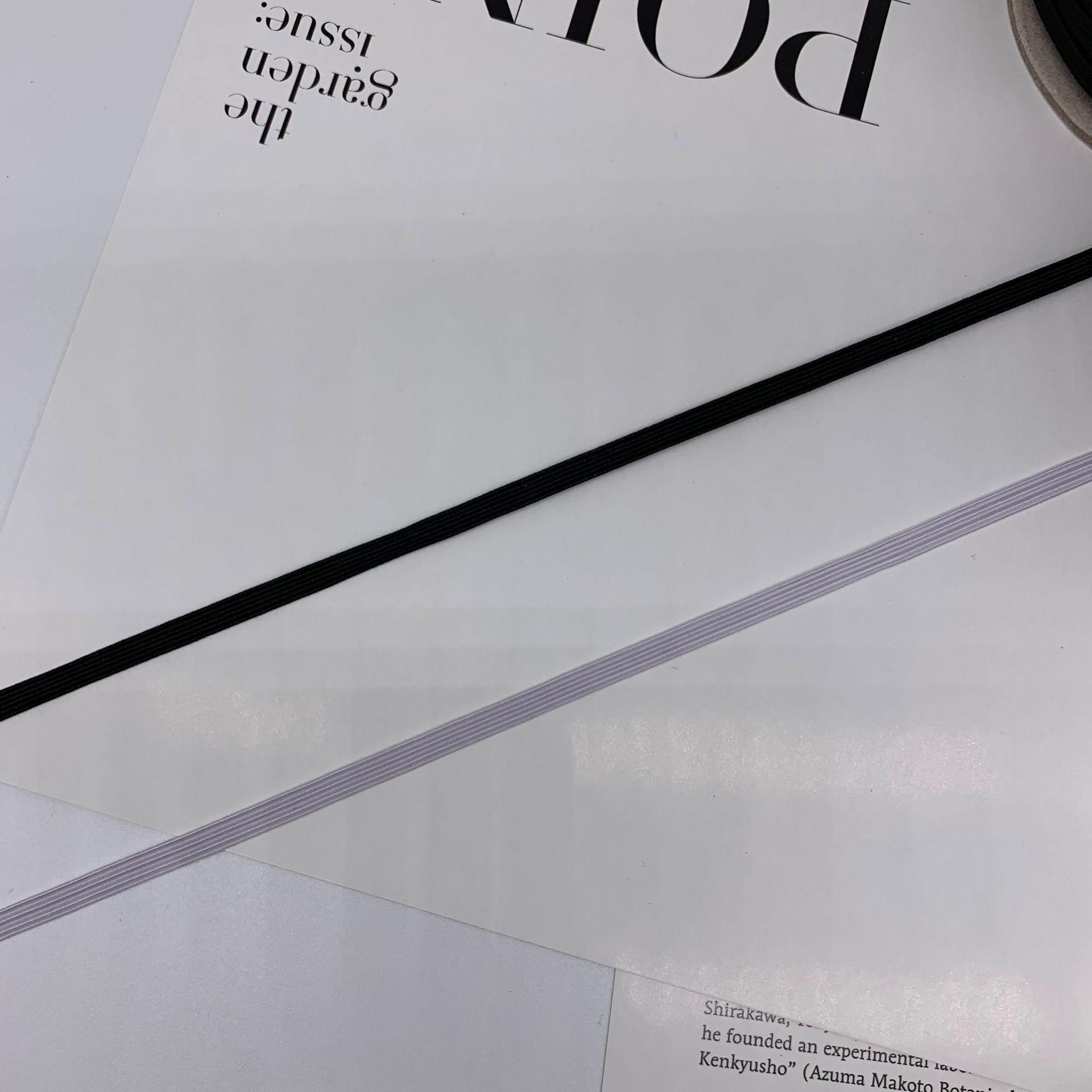 

Плетеный черный и белый эластичный пояс для скачек