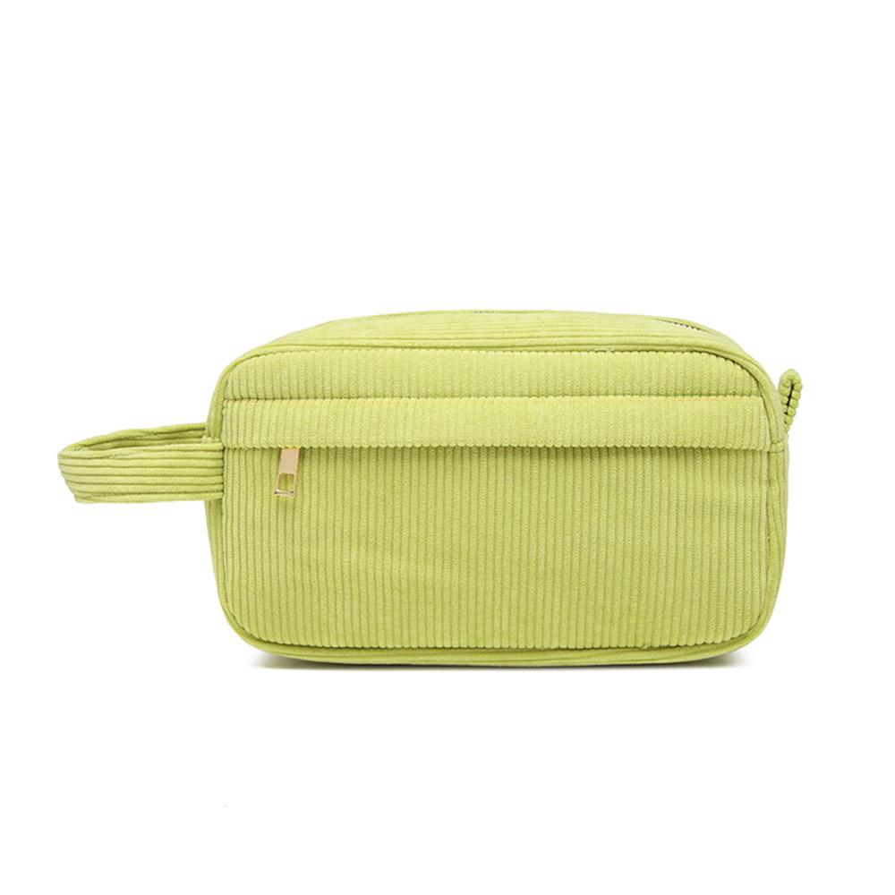 Stylish Mini Corduroy Makeup Bag: Portable Large Capacity Lipstick Storage
