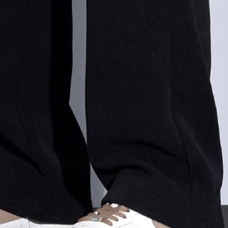 MIIOW Men's Wide-Leg Corduroy Casual Sweatpants