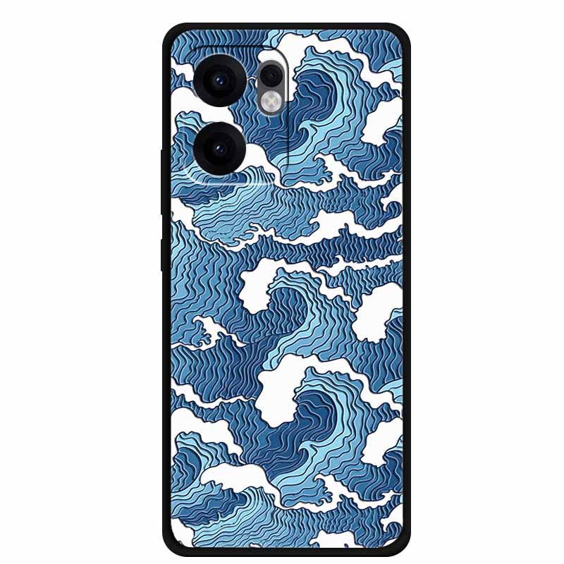 3D Emboss Case For OPPO Reno 13F 14F Case 13 14 F Coque Flowers Silicone Soft Back Cover For OPPO Reno 13 Pro A38 A18 Phone Case