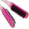 Professional Double Sided Hair Straightener Soft Hair Hair Straightener Clamp Brush  Salon Use