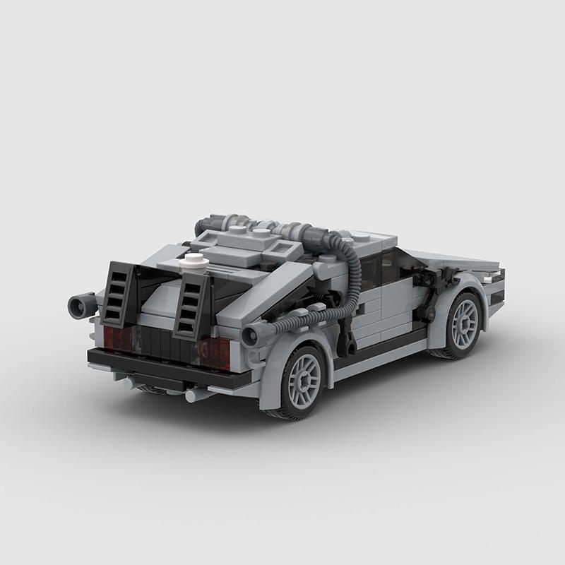 NÁVRAT DO BUDÚCNOSTI Delorean MOC Stavebnice Mesto Športové Závodné Vozidlo DIY Kocky Hračka na Vianočný Darček