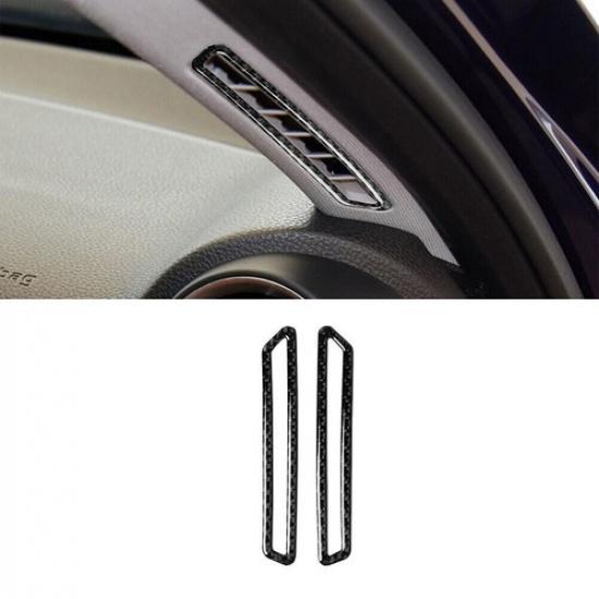 2Pcs For Alfa Romeo Giulia Carbon Fiber A-pillar Air Vent Outlet Cover Trim