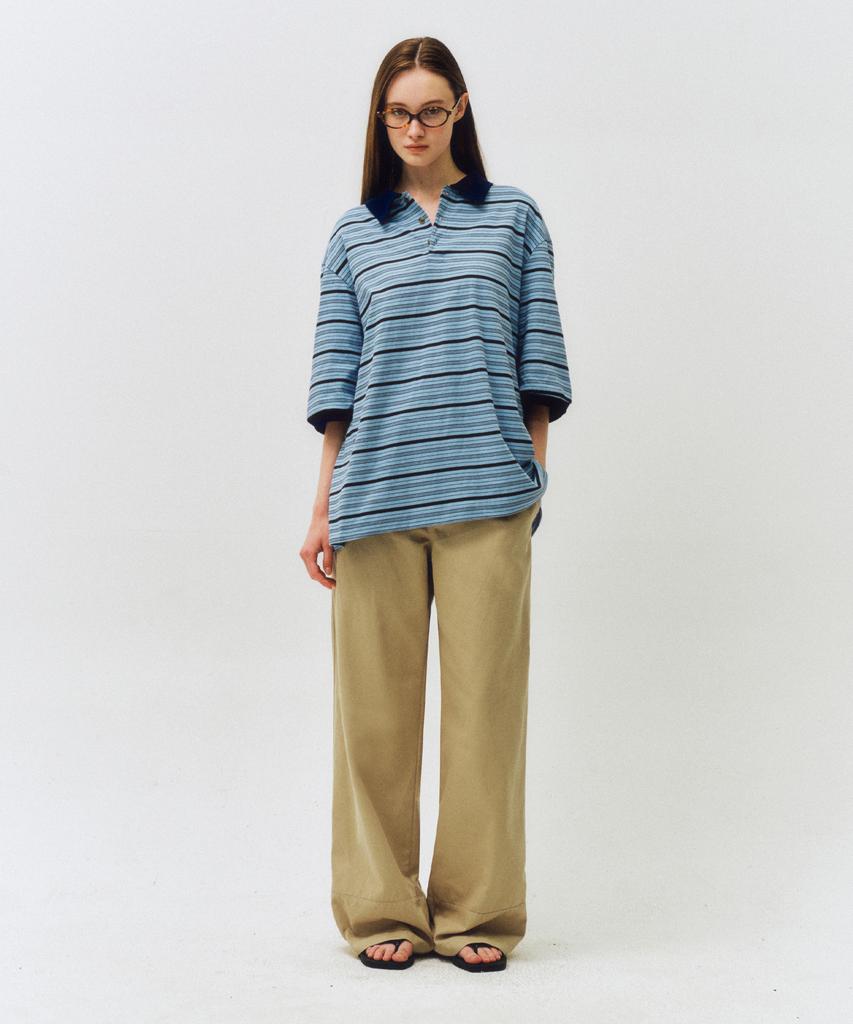 CITTA Non-Fade String Denim Pants_Ctd418(Beige)