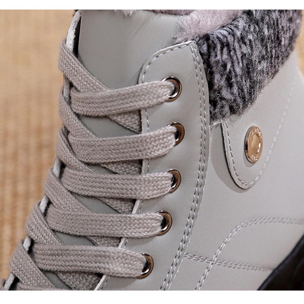 Velvet Martin Boots for Girls Winter High Top Warm Cotton Shoes Snow Boots