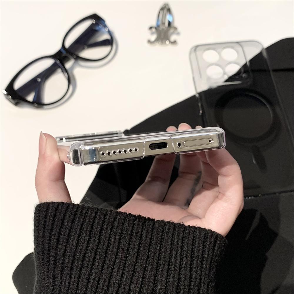 HD Transparent Hart-PC für Magsafe Magnetische Handyhülle Für Xiaomi 14 Pro 14Pro Offizielles Kabelloses Laden Kristall-Kunststoffabdeckung