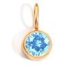 8mm Stainless Steel Pendant with Twelve Birthstone Rhinestone Charms for DIY Jewelry
