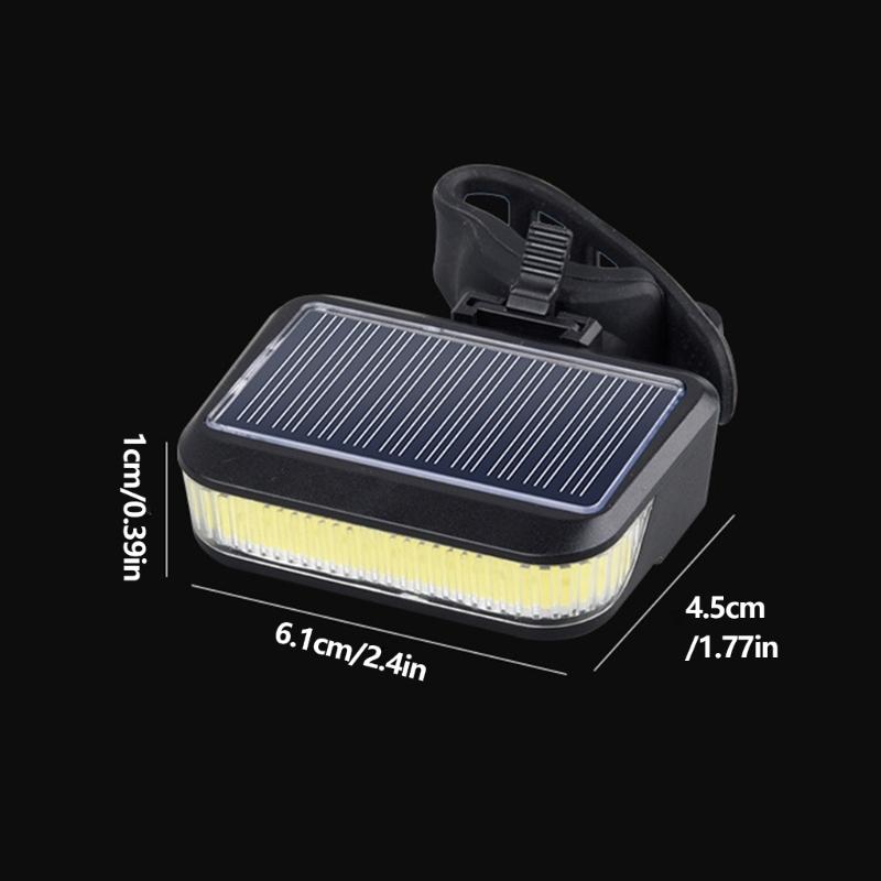 Solar Charging High Brightness Safety Warning Taillight LED Bicycles Tail Lamp Watertight Tail Light Bikes Rear Light