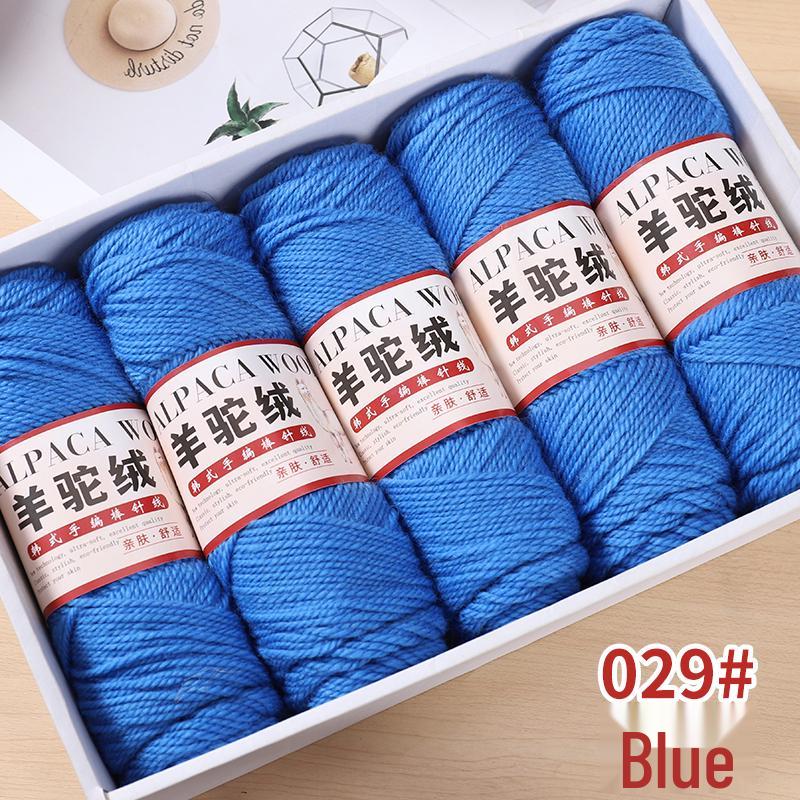 Mitteldickes Alpakawollgarn für DIY-Strickarbeiten - Perfekt für Pullover, Mäntel, Schals, Häkel- und Strickprojekte mit Nadeln.