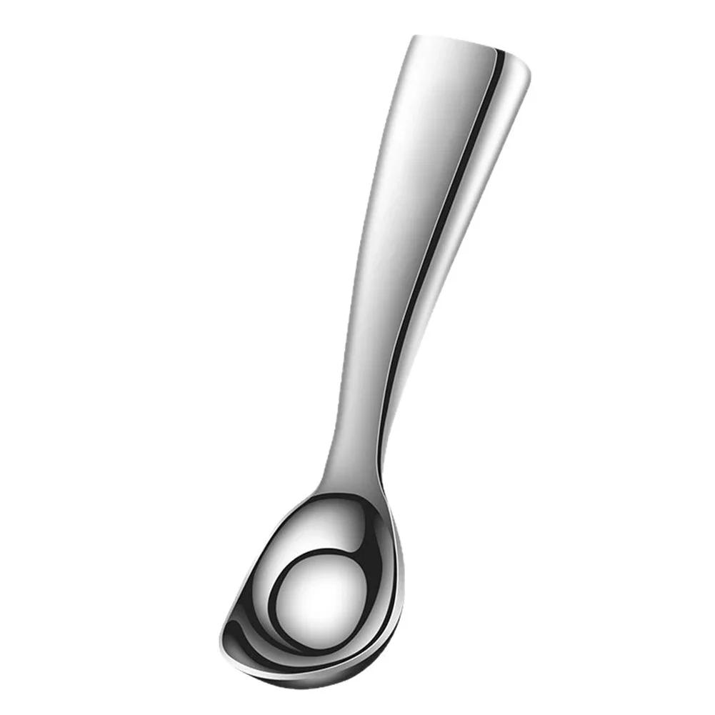 Wooden Handle Stainless Steel Coffee Scoop Tablespoon Baking Tools Coffee Measuring Spoon Set Bartending Scale Accessories