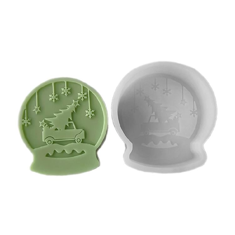 Easy to Demold Silicone Mold Crystal Slickball Shaped Molds for Artisanal Candle and Soap Crafting Jewelry Making Tool