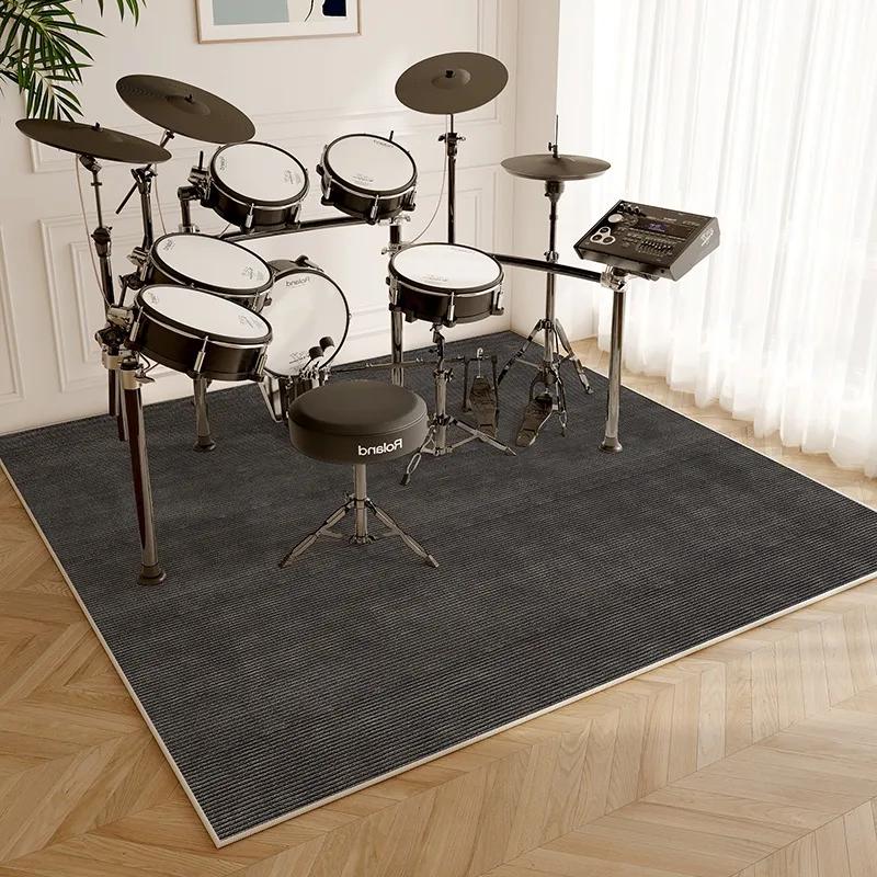 Drum Rug Soundproof Non-slip Floor Mat Home Musical Instruments Piano Shock-absorbing Footpad Light Luxury Study Bedroom Carpet