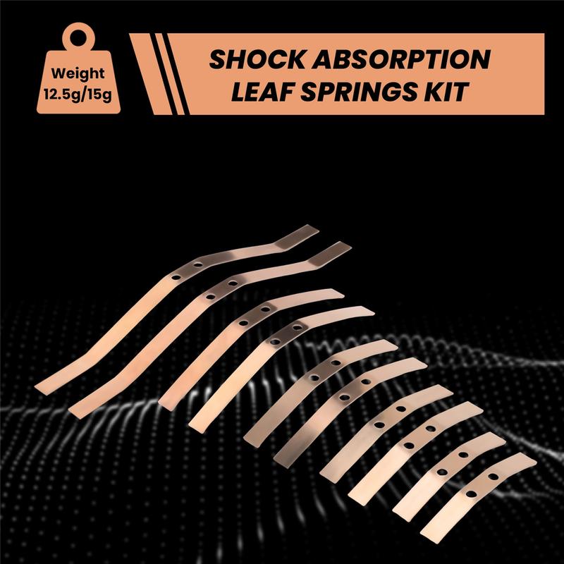 Practical 2 Pair Steel Shock Absorption Leaf Springs Suspension for WPL B14 B24 B16 B36 1/16 RC Truck Car Parts Accessories,B